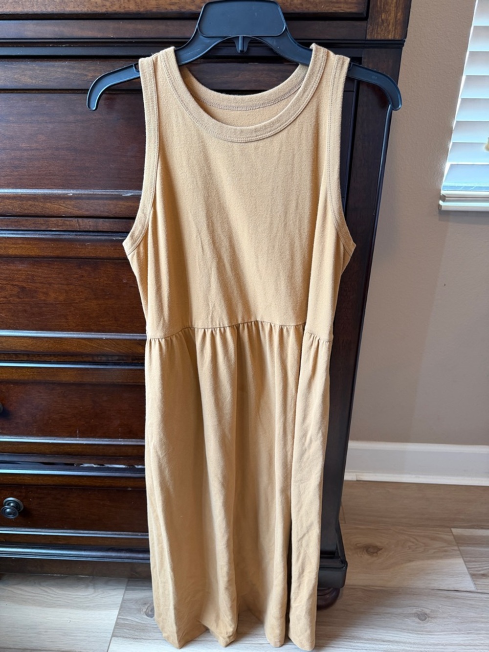 Target A New Day Tan Sleeveless Midi Dress
